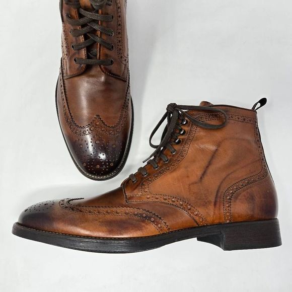 TO BOOT NEW YORK ITALY BRENNAN BROWN BURNISHED WINGTIP  display picture 3